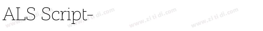 ALS Script字体转换